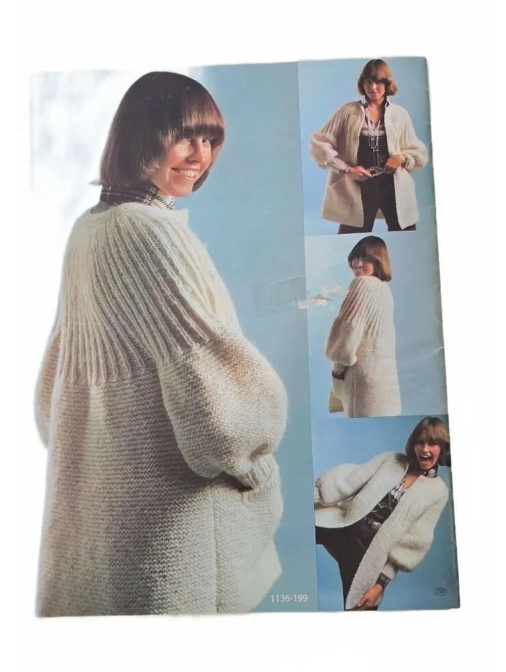 Vintage Krysta! by Bernat Crochet Sweater and Hat Pattern Book 199